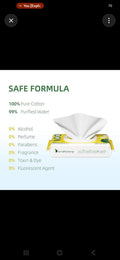 Dorahoney 100% Cotton Baby Wipes, Case of 13 Packs (832 Wipes)