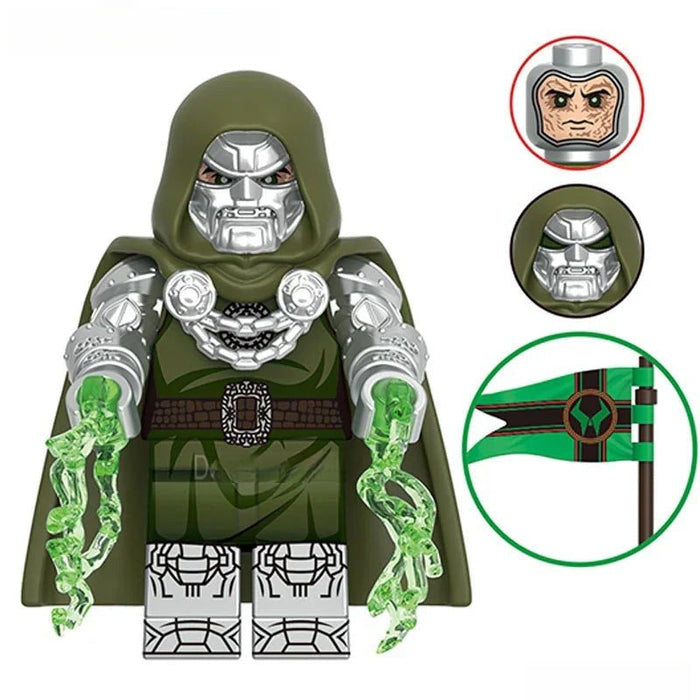 Dr Doom Fantastic Four (Marvel) - Custom Building Blocks Mini Figures Compatible with Brick Building System