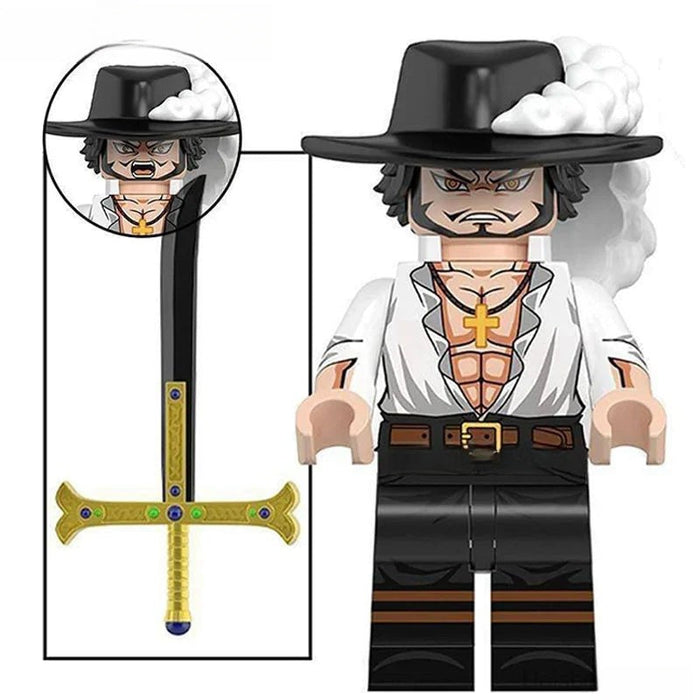 Dracule Mihawk (One Piece) - Custom Building Blocks Mini Figures Compatible with Brick Building System