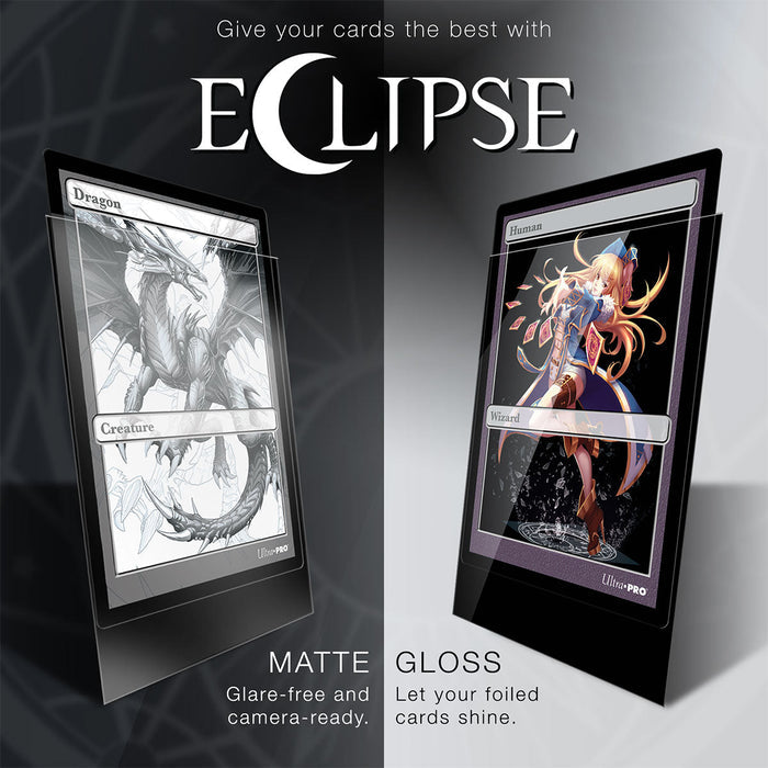 ECLIPSE Easy Shuffle Matte Protector Sleeves for Trading Card Games, Standard Size Deck (100 pack) - Display Geek, Inc.