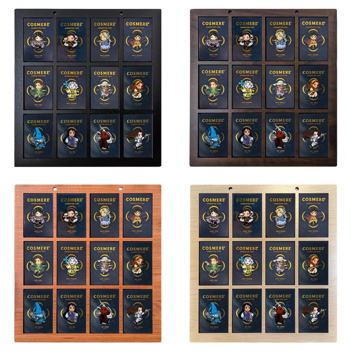 Enamel Pin Display Bundle Fits Standard Pins by Dragon Woodshop in partnership with Display Geek