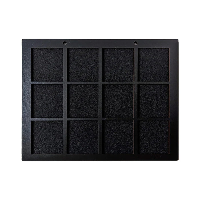 Enamel Pin Display (2" wide x 2" high Slots) Fits Standard Pins by Dragon Woodshop in partnership with Display Geek