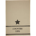 Farmhouse Star Country Life Muslin Unbleached Natural Tea Towel Set of 2 19x28 - The Village Country Store