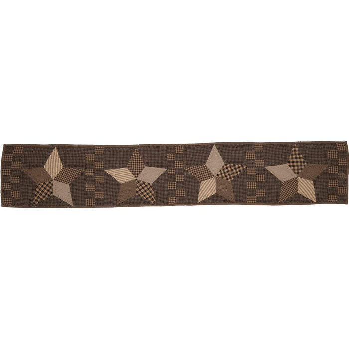 Farmhouse Star Runner Quilted 13x72 - The Village Country Store