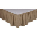 Farmhouse Star Ticking Stripe King Bed Skirt 78x80x16 - The Village Country Store