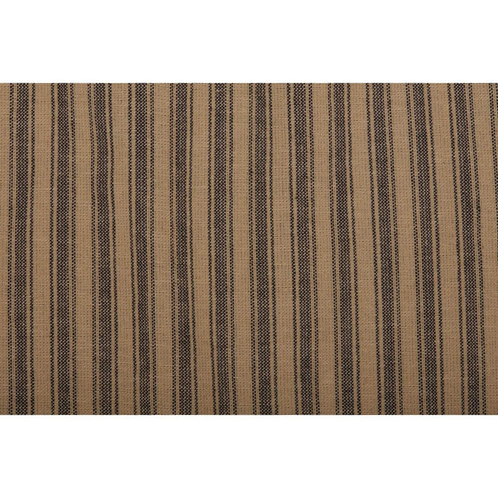 Farmhouse Star Ticking Stripe King Bed Skirt 78x80x16 - The Village Country Store