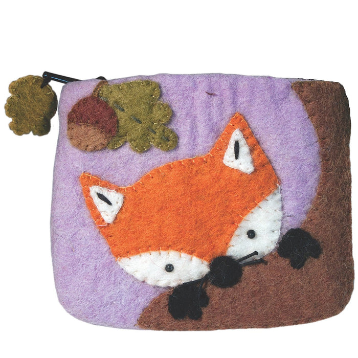 Felt Coin Purse - Baby Fox - Wild Woolies (P) - TheHomeToGo