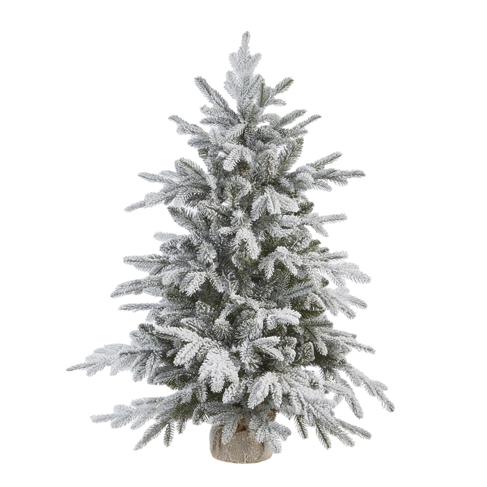 Flocked 3' Tree in Burlap Bag, RAZ IMPORTS - RSVP Style