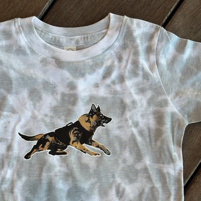 Force Multiplier GITD Kids Shirt White Tie Dye - Warpaint x _invadergirl_