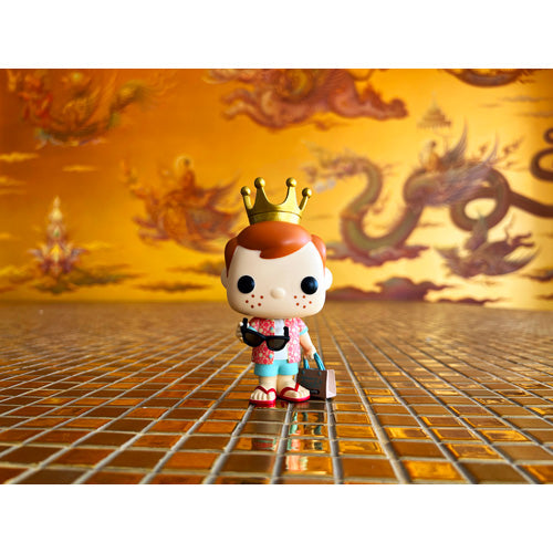 Freddy Funko visits Pa O Don Chai Thailand - 11 x 14 Metal Print by Nomading Nerds