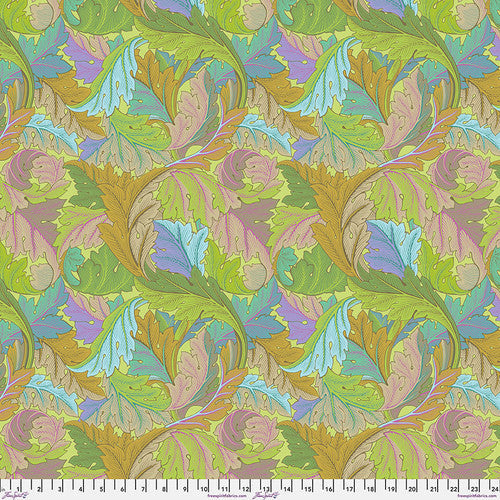 FreeSpirit - Kaffe x Morris & Co. - Acanthus - Jade - PWKW006.Jade - Sold by the Half Yard