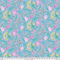 FreeSpirit - Kaffe x Morris & Co. - Leicester - Aqua - PWKW011.Aqua - Sold by the Half Yard