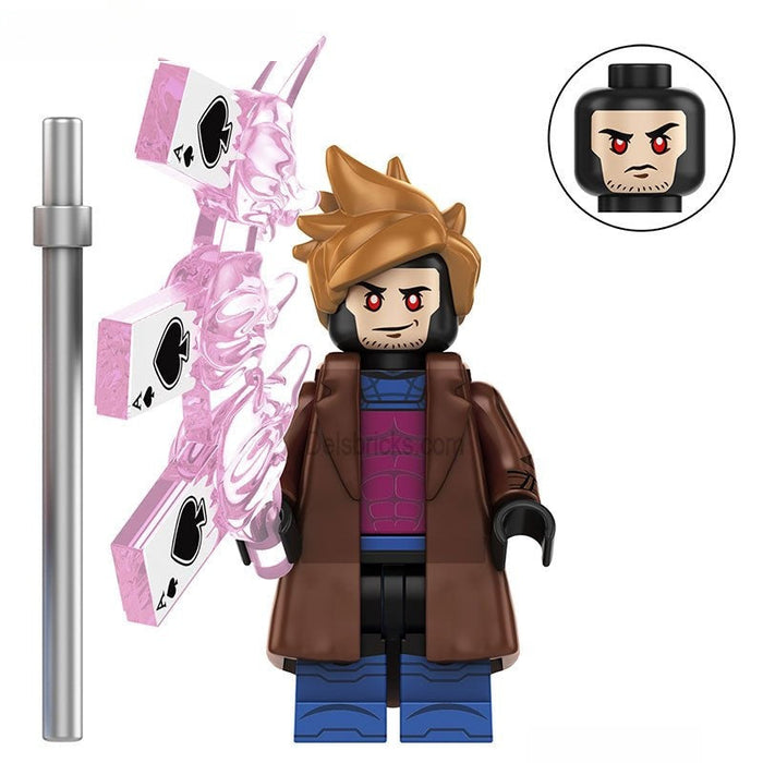 Gambit S2 (Marvel X-Men 97) - Custom Building Blocks Mini Figures Compatible with Brick Building System