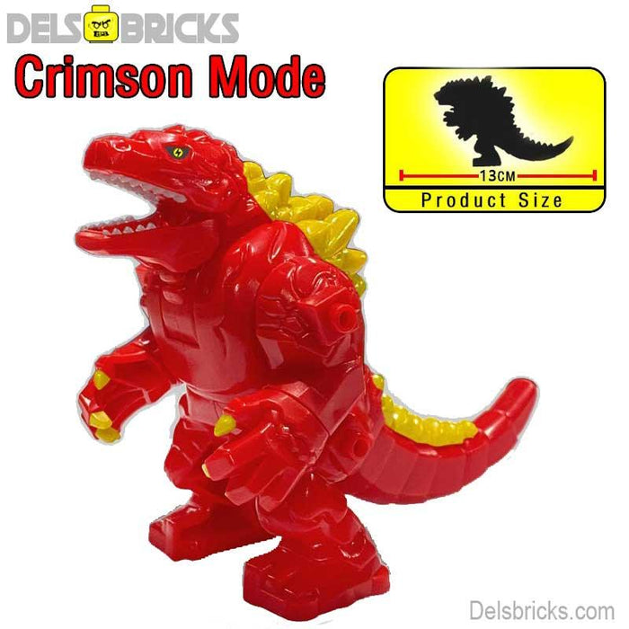 Godzilla Red Kaiju (Godzilla) - Custom Building Blocks Mini Figures Compatible with Brick Building System