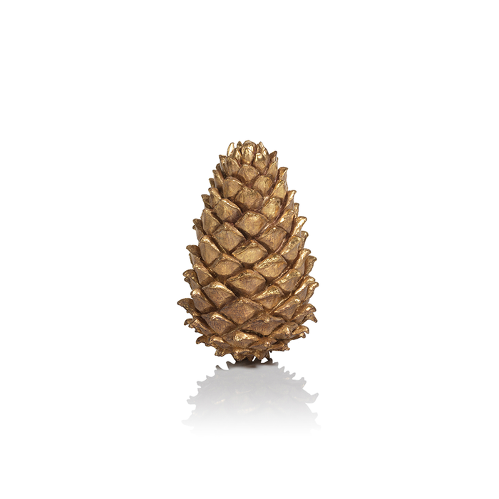 Golden Decorative Pine Cone - Christmas Decor by Carlyle Avenue