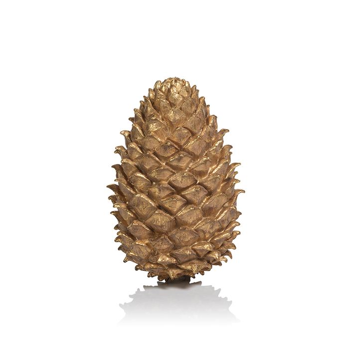 Golden Decorative Pine Cone - Christmas Decor by Carlyle Avenue