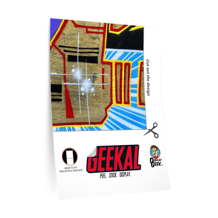 Graffiti 06 Themed 15 x 15 Background Decals for IKEA Detolf Displays