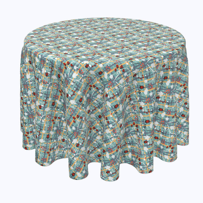 Green Beautiful Berry Weave Rounds