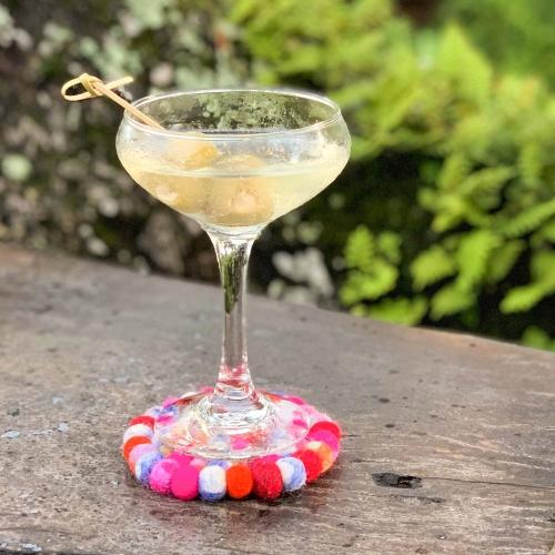 Hand Crafted Felt Ball Coasters from Nepal: 4-pack, Rainbow - Global Groove (T) - TheHomeToGo