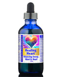 Healing Heart for Cardiovascular and Emotional Support in a blue dropper bottle with heart design, 2oz.