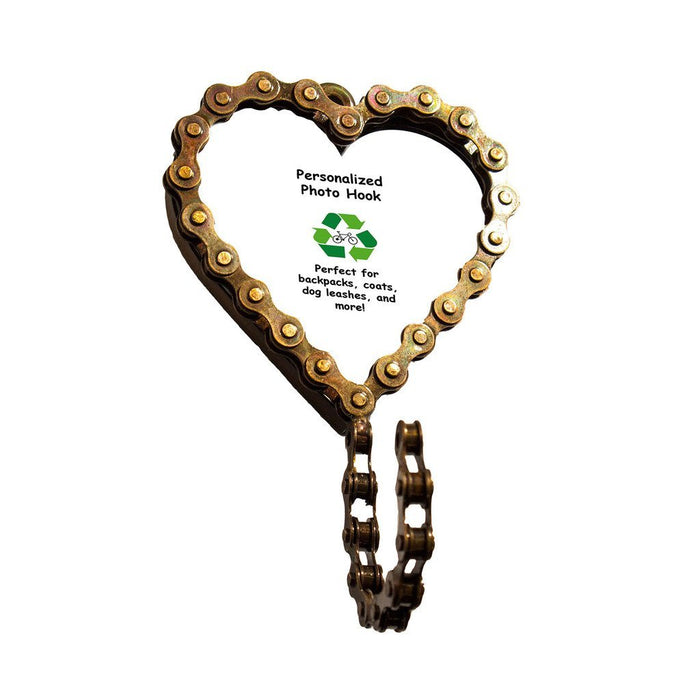 Heart Bicycle Chain Picture Frame Hook - Mira (P) - TheHomeToGo