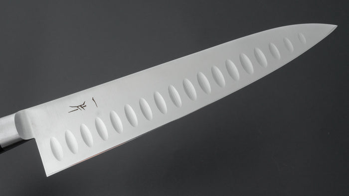 Hitohira FJ VG-1 Gyuto 210mm Pakka Handle (Granton Edge) - HITOHIRA