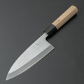 Hitohira Gorobei White #3 Left-Handed Deba 150mm Ho Wood Handle (D-Shape) - HITOHIRA