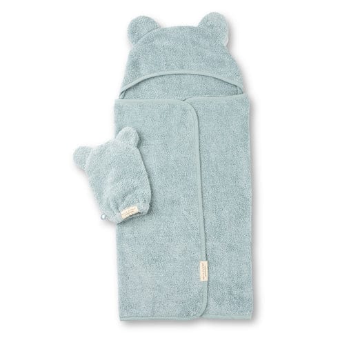 Bella Tunno Towels & Washcloths Fog Hooded Towel + Wash Mitt