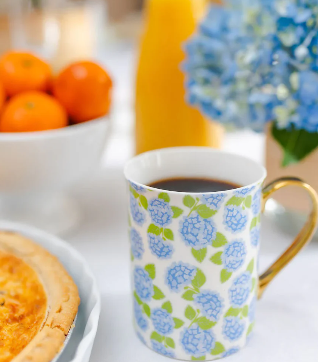 Hydrangea Ceramic Mug - B Social Boutique