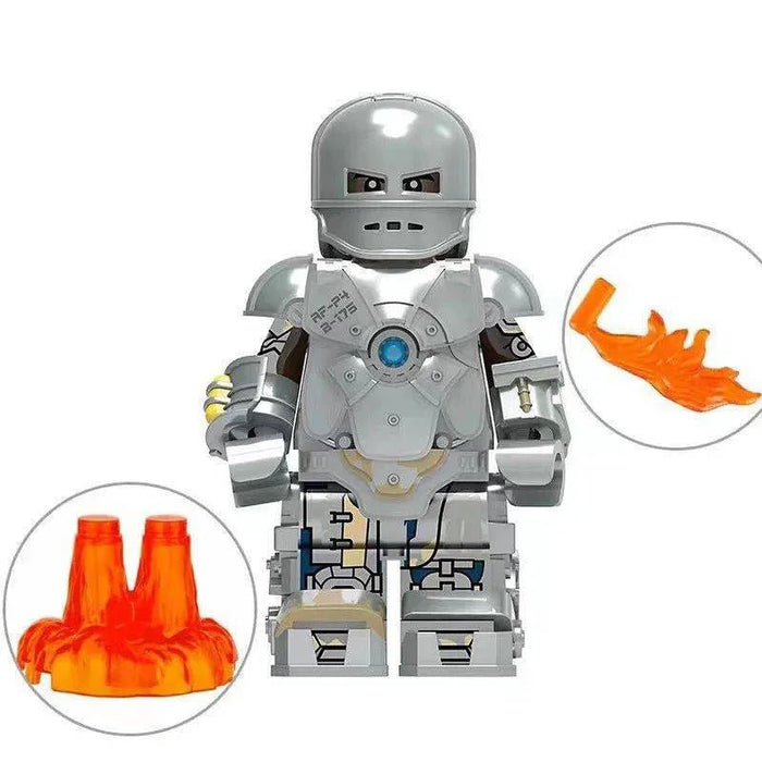 Iron Man Mark 1 First Ironman Suit (Marvel Avengers) - Custom Building Blocks Mini Figures Compatible with Brick Building System