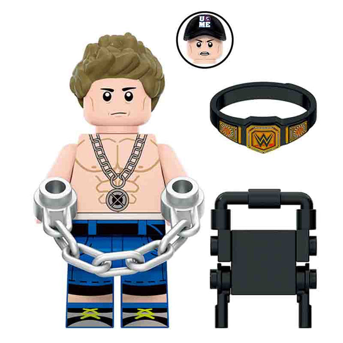 John Cena (WWE) - Custom Building Blocks Mini Figures Compatible with Brick Building System