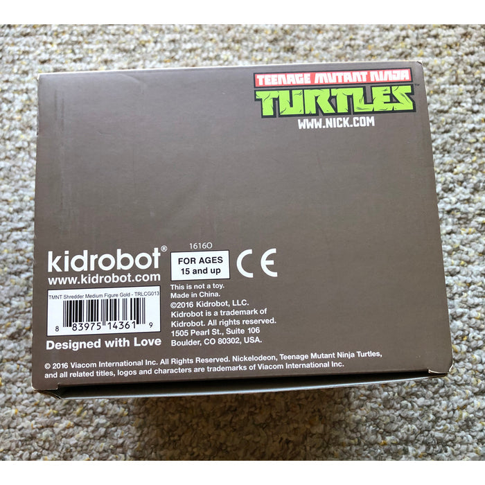 Kidrobot TMNT Shredder Gold 7 inch SDCC Exclusive