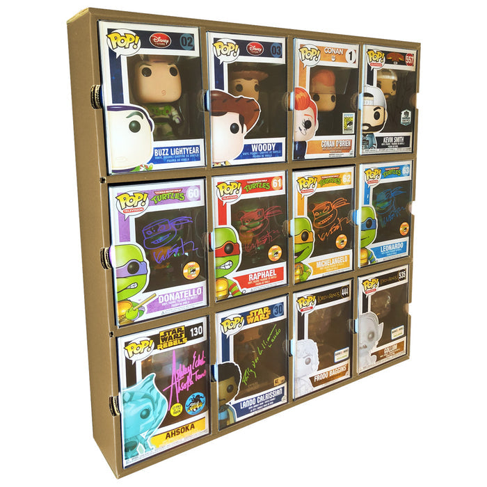 KUBBIE ECONOMY Funko Pop In Box Display Case Wall Mountable Stackable Pop Shelf Cardboard
