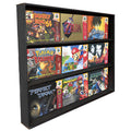 KUBBIE N64 (3 Row) - Display Case for Super Nintendo Games, Wall Mountable & Stackable Shelf (Cardboard)