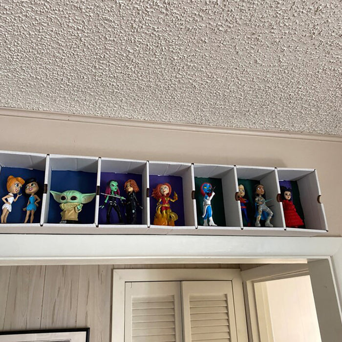Display Geek MK Kubbies Slim 7 Storage Best Funko Pop Vinyl Display Case Pop Shelf Shelves Eco vaulted original vault air