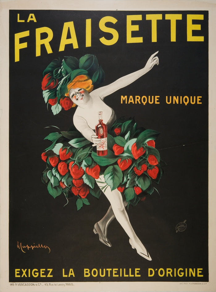 La Fraisette Vintage Drinks Advertising Poster by Leonetto Cappiello, 1909