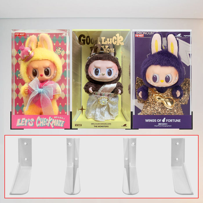 3D Floating Shelf for Labubu Hanging Card Pop Mart Boxes (Shelf Size: 2in high x 3in deep) (Copy)