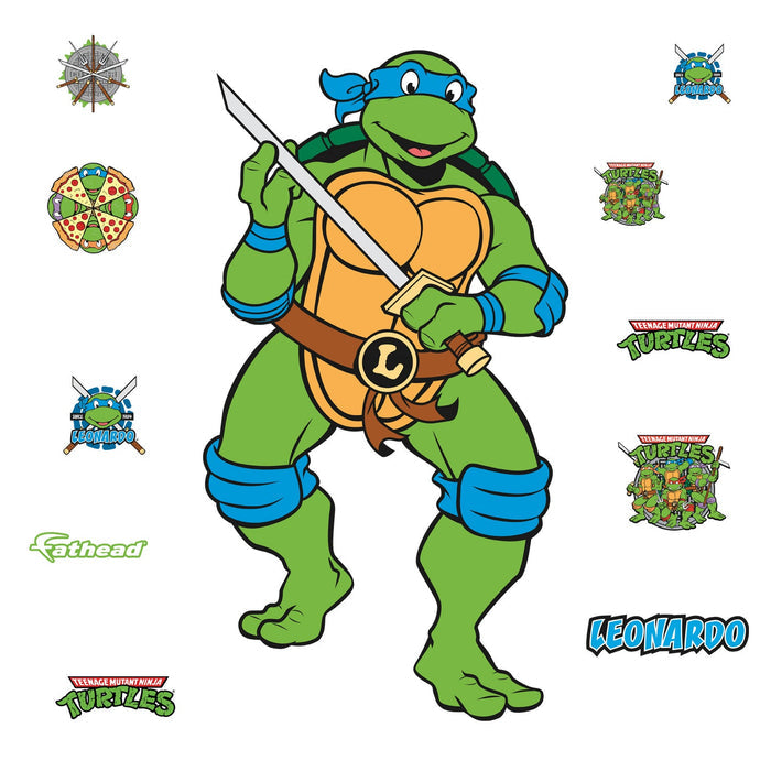 Leonardo - Teenage Mutant Ninja Turtles - RealBig Classic Collection - Official Nickelodeon - Reusable Vinyl Wall Decals