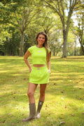 Lilly Mini Skirt - Lime Zest