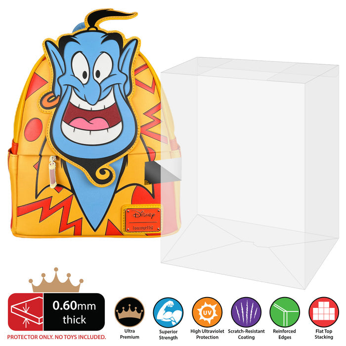 Loungefly Mini Bag Funko Pop Protectors - 0.60mm Thick UV Resistant Funko Pop Shield Protectors - The Best Quality Ultra Premium, Superior Strength, High Ultraviolet Protection, Scratch Resistant Coating, Reinforced Edges, Flat Top Stacking