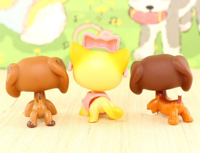 lps cat and dachshund 3 pc