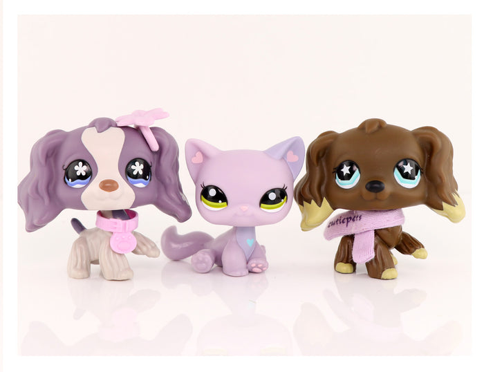 lps cocker spaniel and kitten lot of 3