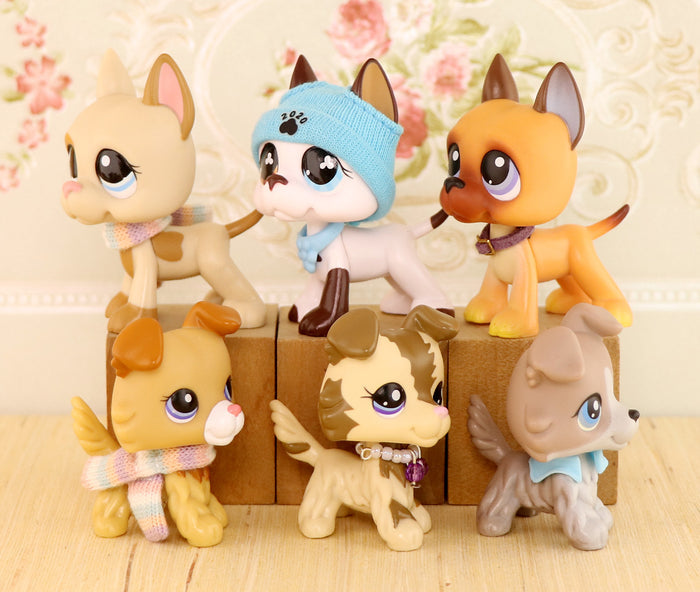 lps collie and great dane pack of 6