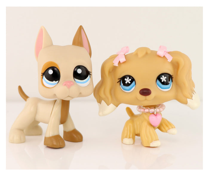 lps great dane and cocker spaniel