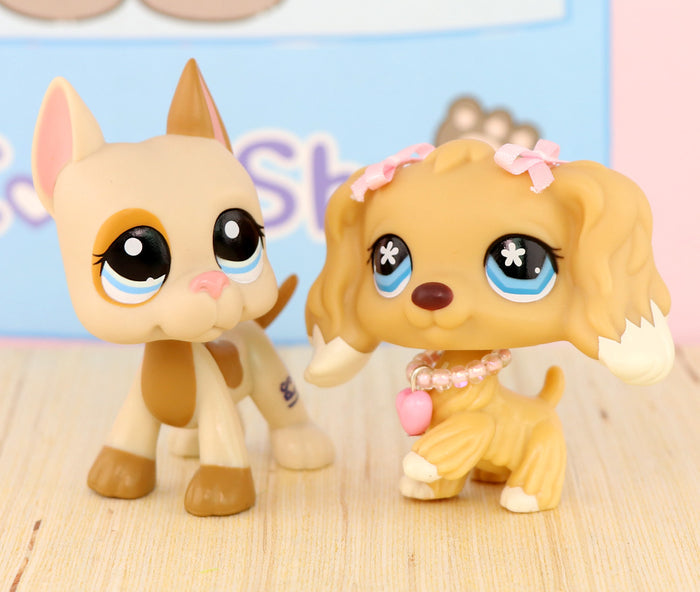 lps great dane and cocker spaniel