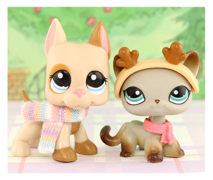 lps great dane and shorthair cat