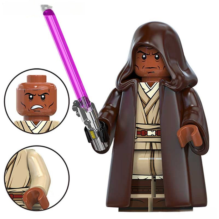 Mace Windu (Star Wars) - Custom Building Blocks Mini Figures Compatible with Brick Building System