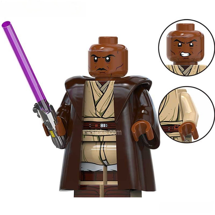 Mace Windu (Star Wars) - Custom Building Blocks Mini Figures Compatible with Brick Building System