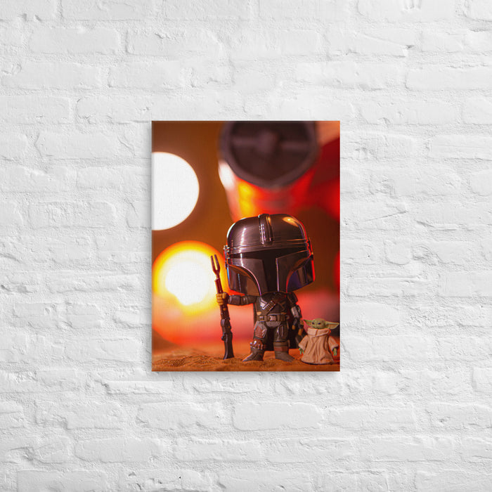 Mando Funko Pop Photography Giant Canvas by UrbanRoxStarr