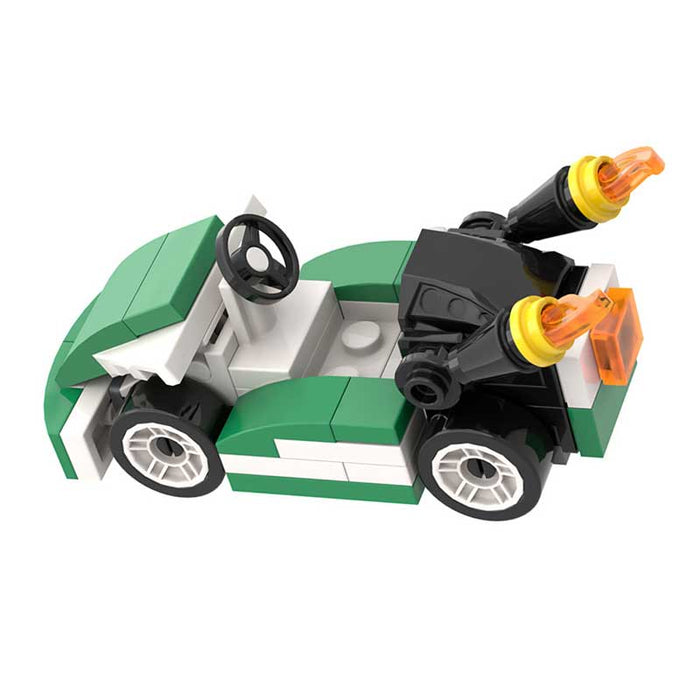 Mario Kart Green (Super Mario Bros) - Custom Building Blocks Mini Figures Compatible with Brick Building System